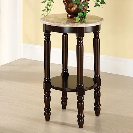 Round Marble Top Stand